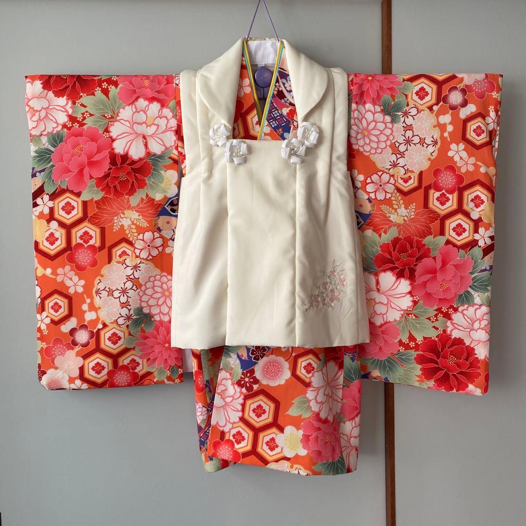 キャサリンコテージ　七五三　着物　3歳　双子コーデ　被布　襦袢付き　2セット