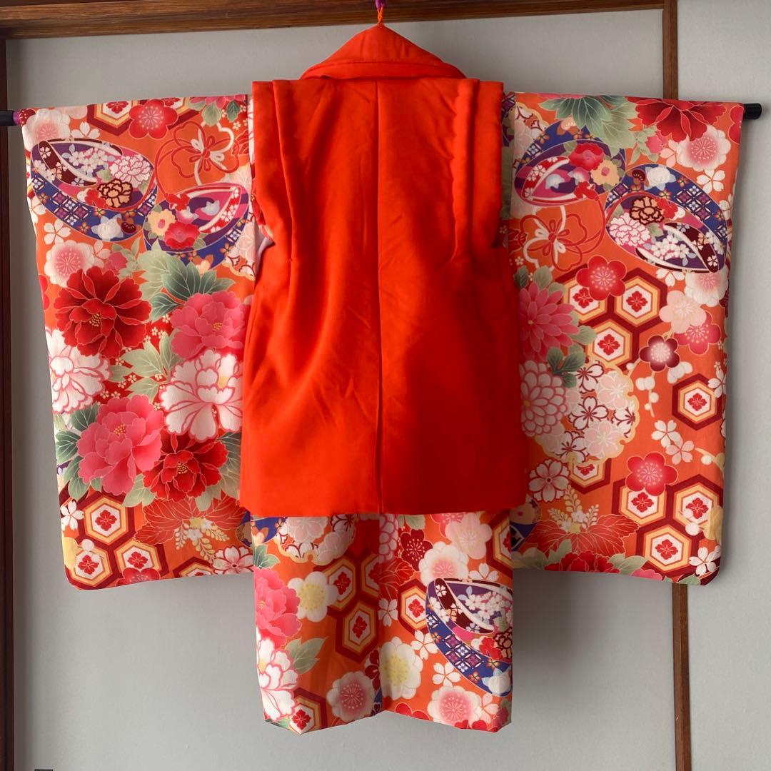 キャサリンコテージ　七五三　着物　3歳　双子コーデ　被布　襦袢付き　2セット