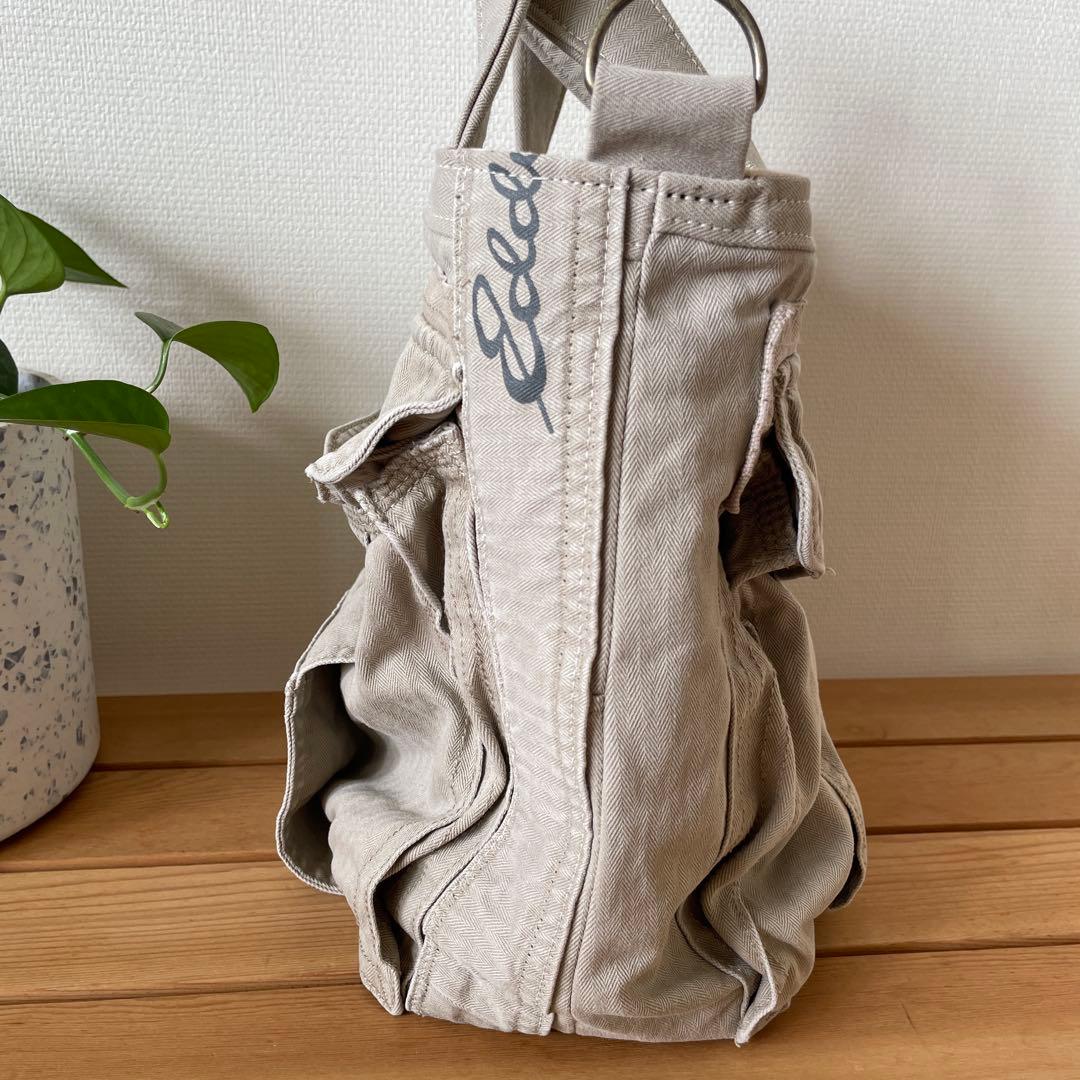 【専用】お散歩バッグ ベージュ カーゴ リメイク　トート ハンドメイド