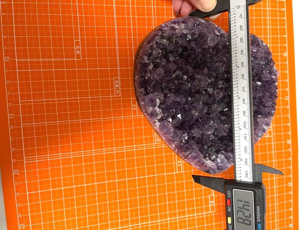 大きい原石 天然石浄化　ウルグアイ産 アメジスト ハット　紫水晶クラスター　 ⑩