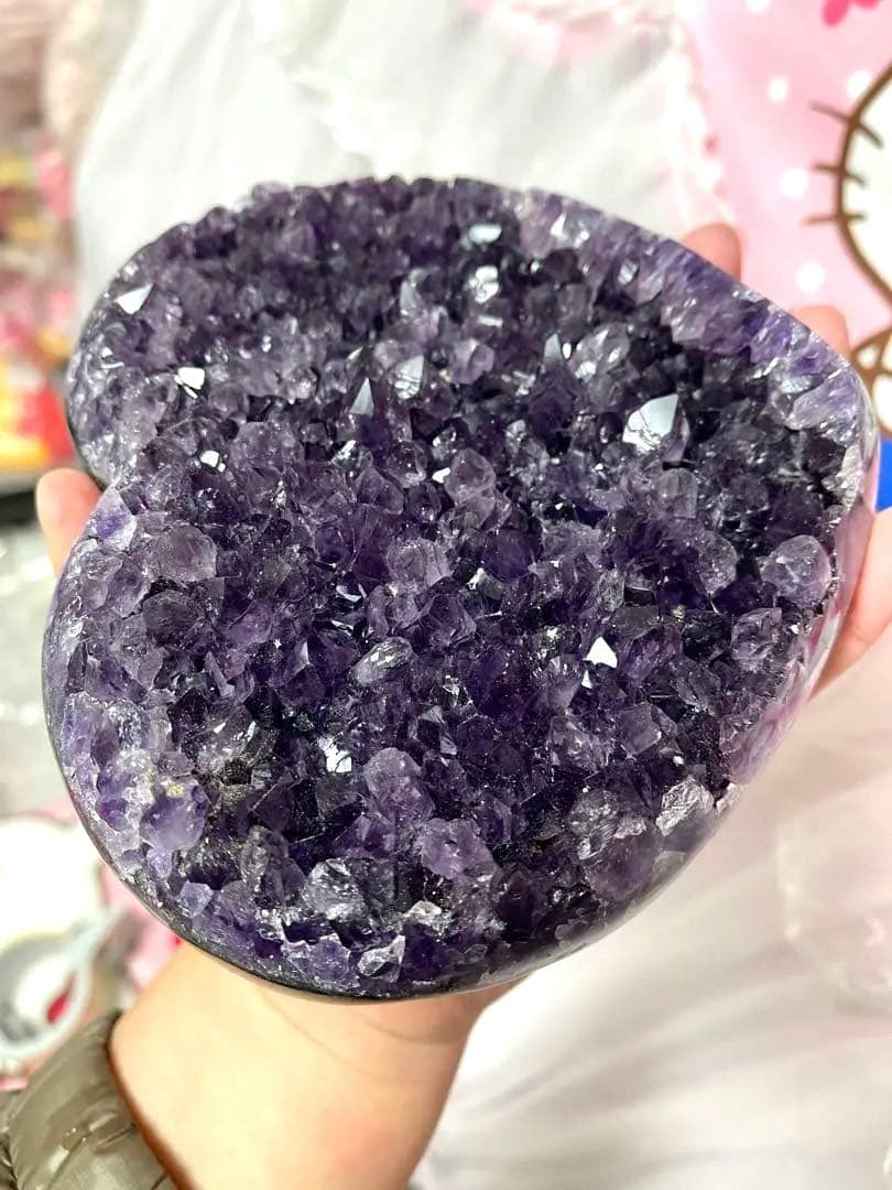 大きい原石 天然石浄化　ウルグアイ産 アメジスト ハット　紫水晶クラスター　 ⑩
