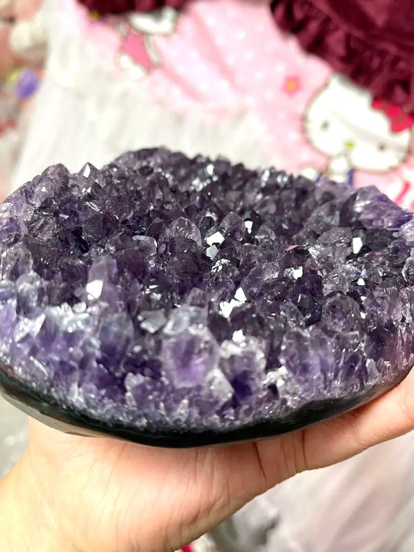 大きい原石 天然石浄化　ウルグアイ産 アメジスト ハット　紫水晶クラスター　 ⑩