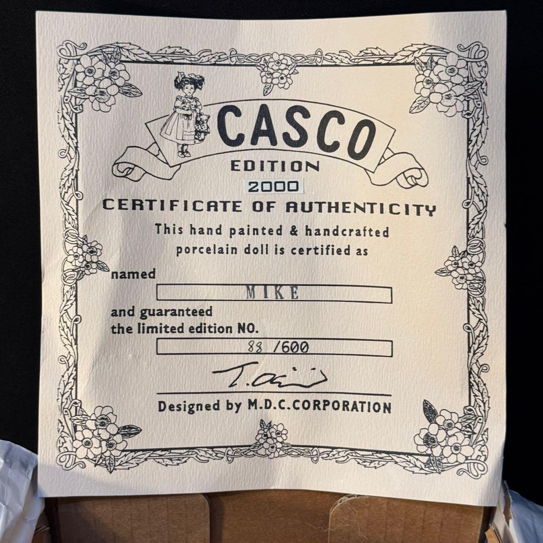 CASCO ビスクドール　「マイクとレイラ」限定品 手作り人形