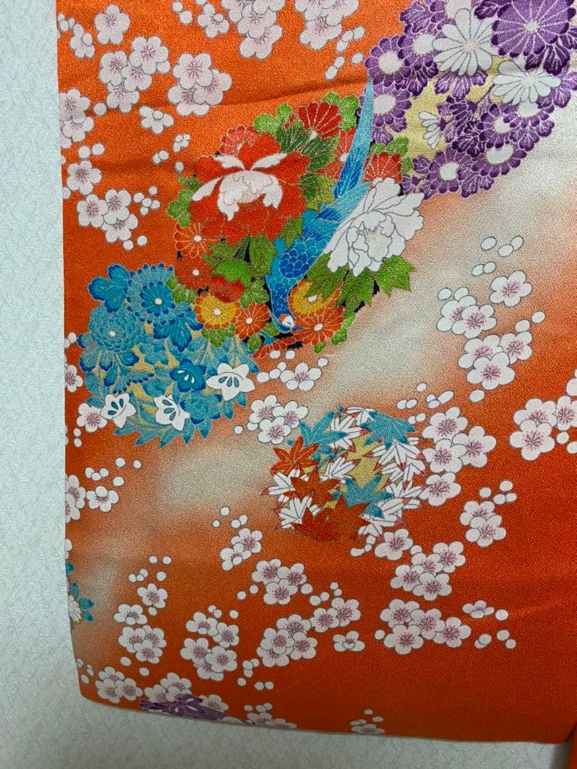 No.207アンティーク子供着物正絹七五三めちゃくちゃ綺麗着丈104.5裄丈55