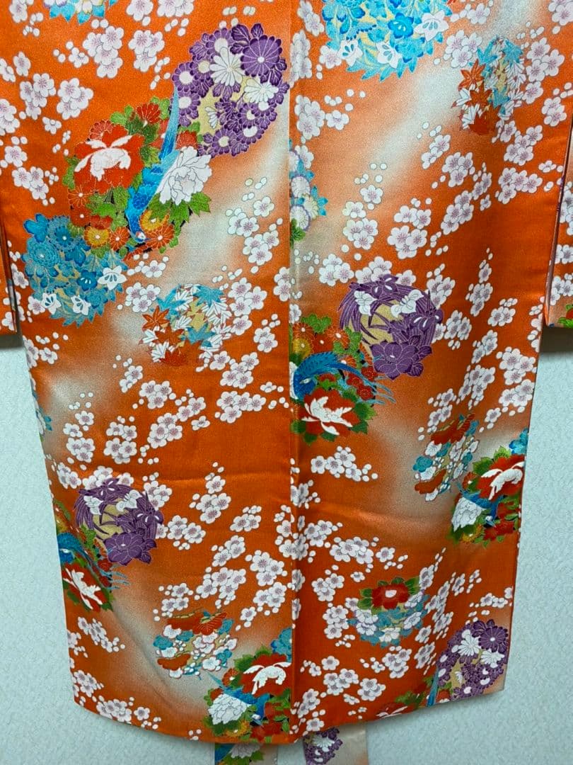 No.207アンティーク子供着物正絹七五三めちゃくちゃ綺麗着丈104.5裄丈55