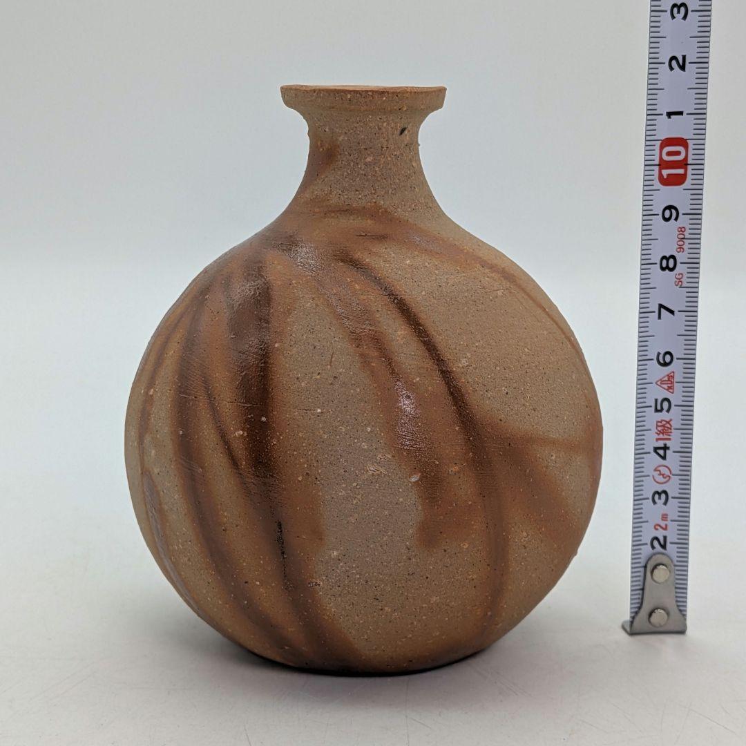 備前市無形文化財 森泰司 備前焼 緋襷徳利 共箱共布栞 酒器 とっくり 食器