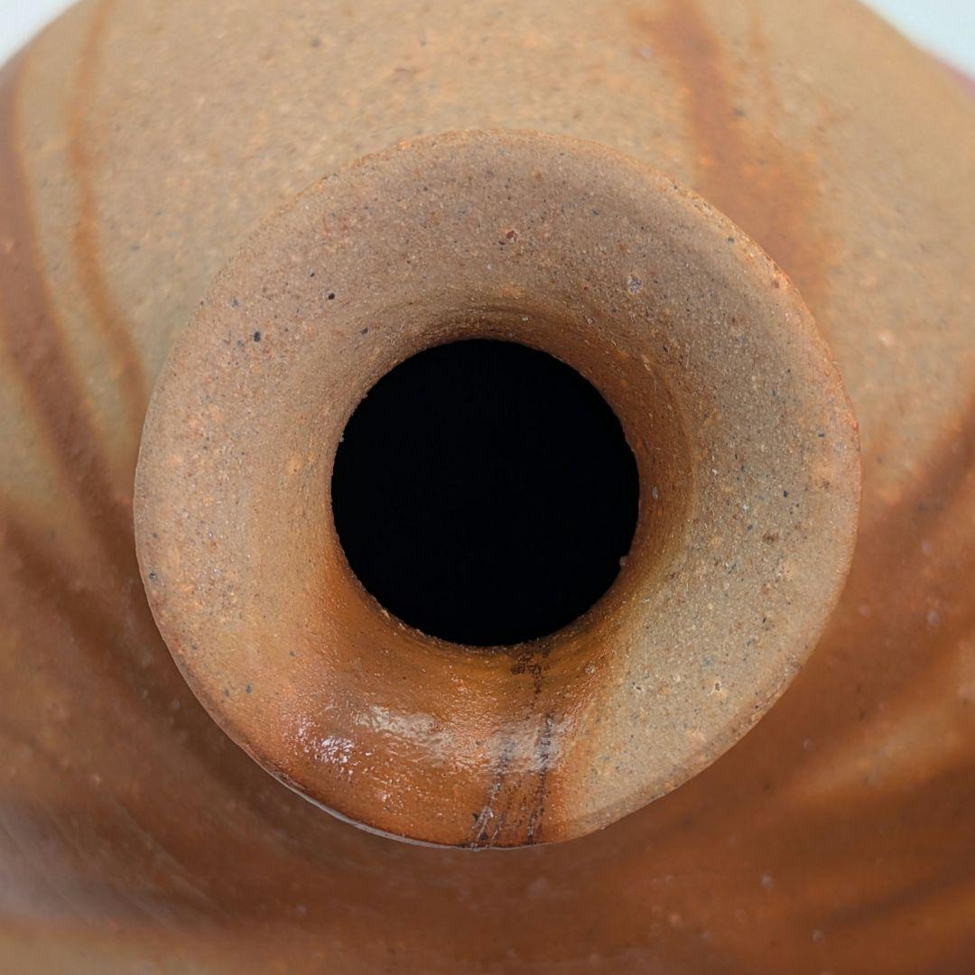 備前市無形文化財 森泰司 備前焼 緋襷徳利 共箱共布栞 酒器 とっくり 食器