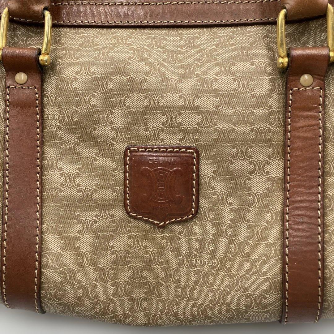 セリーヌ マカダム柄 ボストンバッグ ハンドバッグ トリオンフ ビンテージ