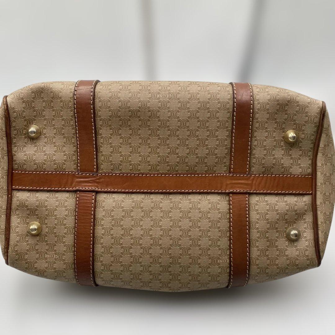 セリーヌ マカダム柄 ボストンバッグ ハンドバッグ トリオンフ ビンテージ