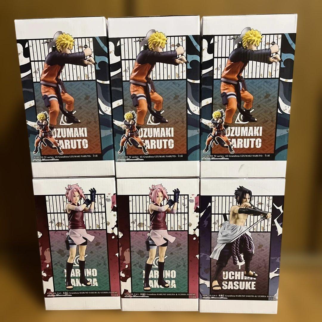 NARUTO Grandista サクラ　サスケ　ナルト 6点セット