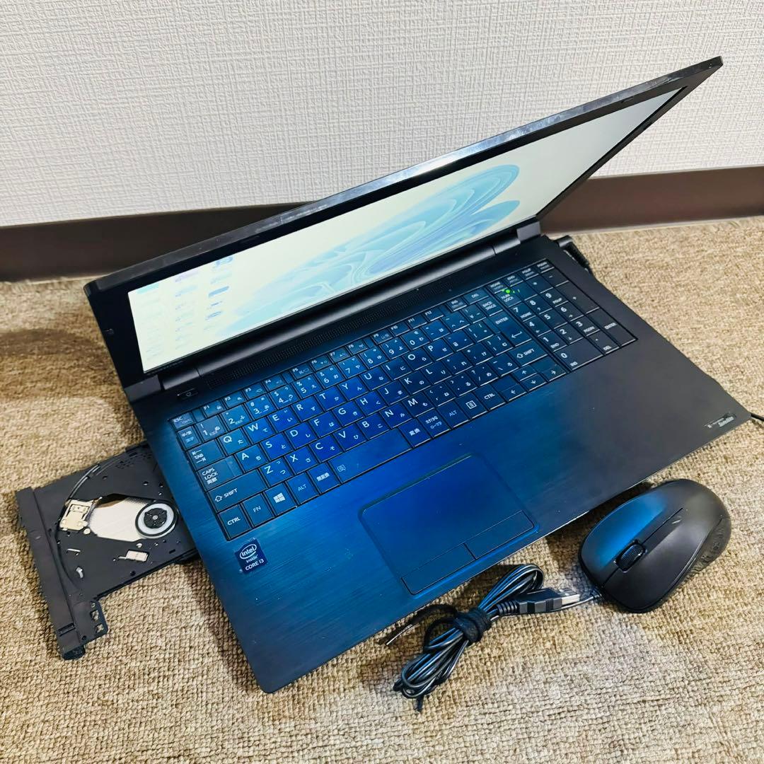 S253 TOSHIBAノートパソコンSSDメモリ8G高速 Windows11