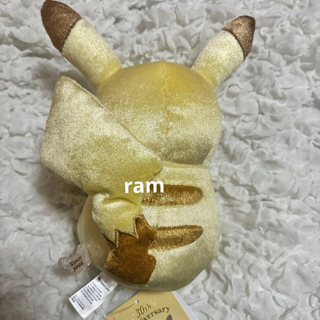 お顔厳選　30th記念　ピカピカ！ピカチュウ　ぬいぐるみ　マスコットキーホルダー