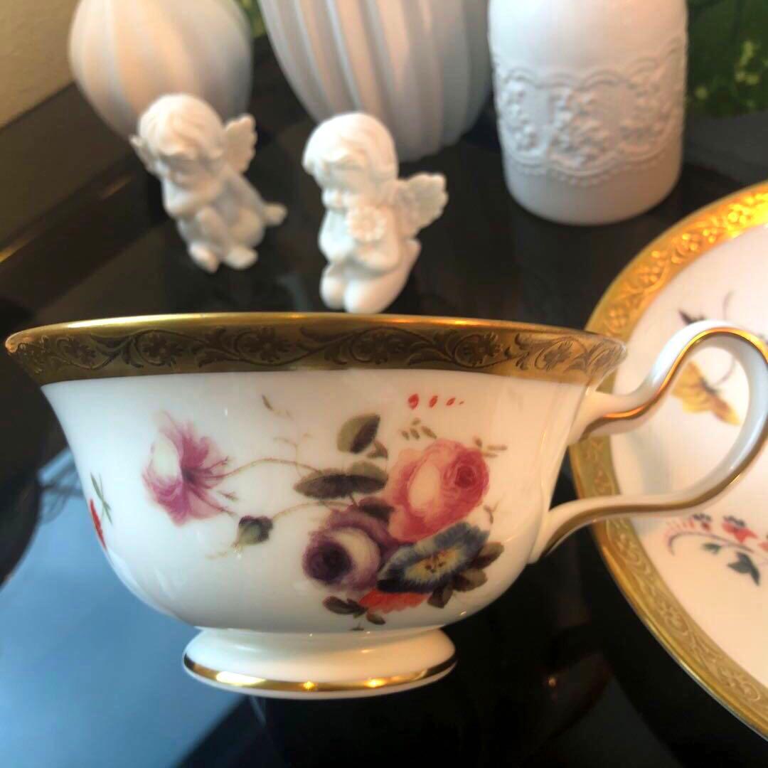 ウェッジウッド　フローラルゴールドカップ&ソーサー2客