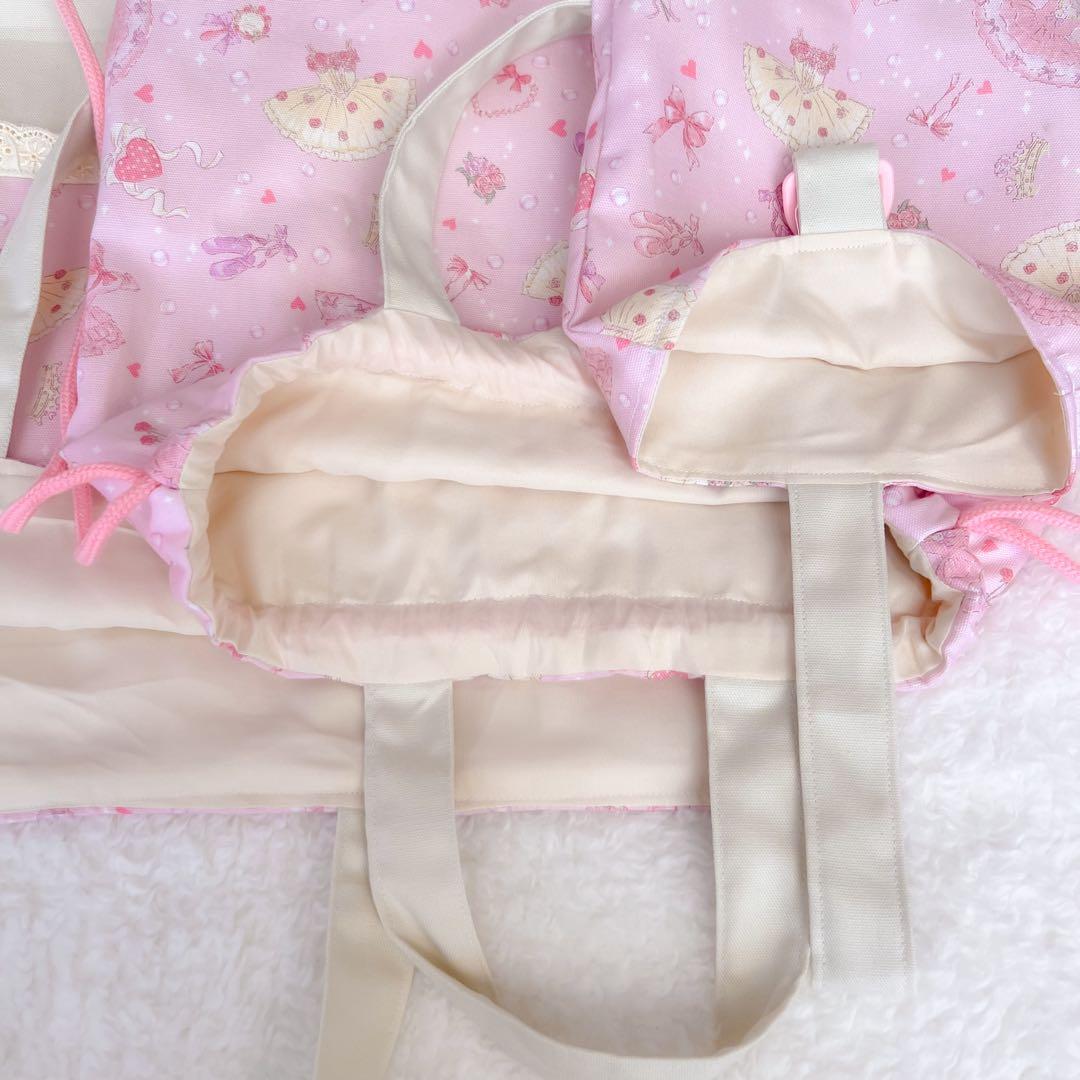 入園セット　入学セット　5点　バレエ　女の子　かわいい　入学準備　ピンク