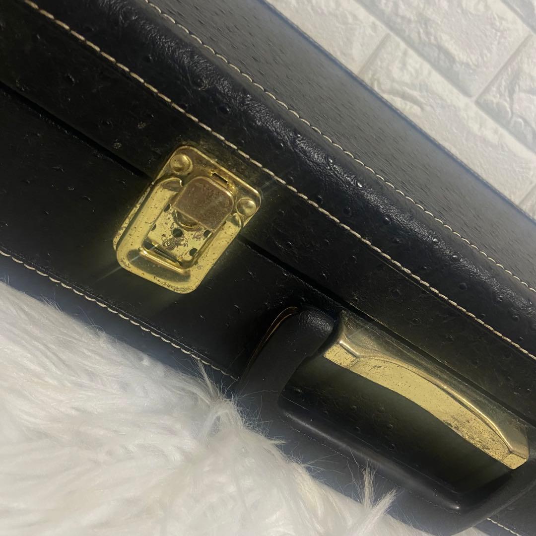 三線 沖縄 人工皮　蛇　オーストリッチ型押しハードケース付き