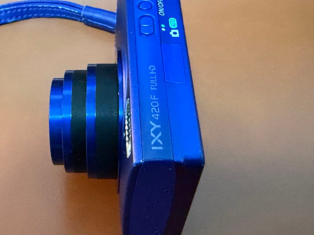 【美品】Canon IXY 420F ブルー 専用ケース・SD保護フィルム貼付