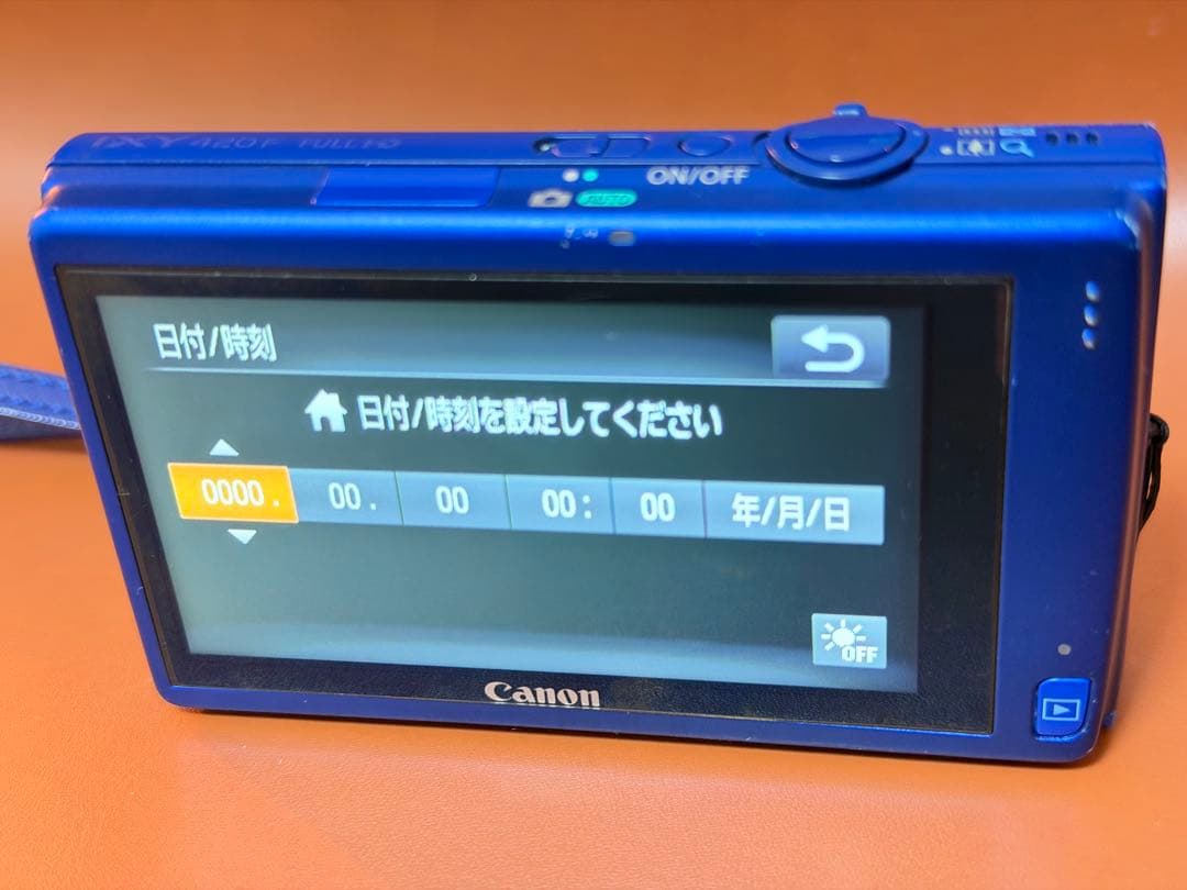 【美品】Canon IXY 420F ブルー 専用ケース・SD保護フィルム貼付