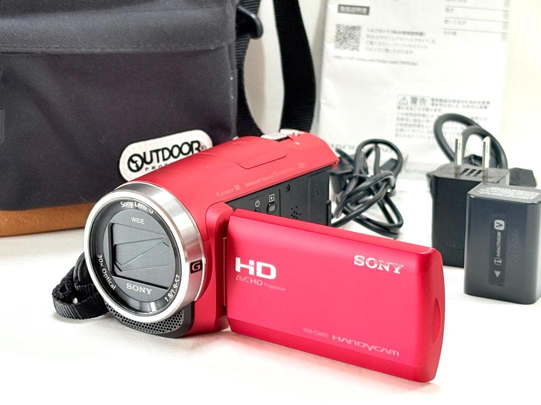 【美品 カメラバック付き】 SONY HANDYCAM HDR-CX680