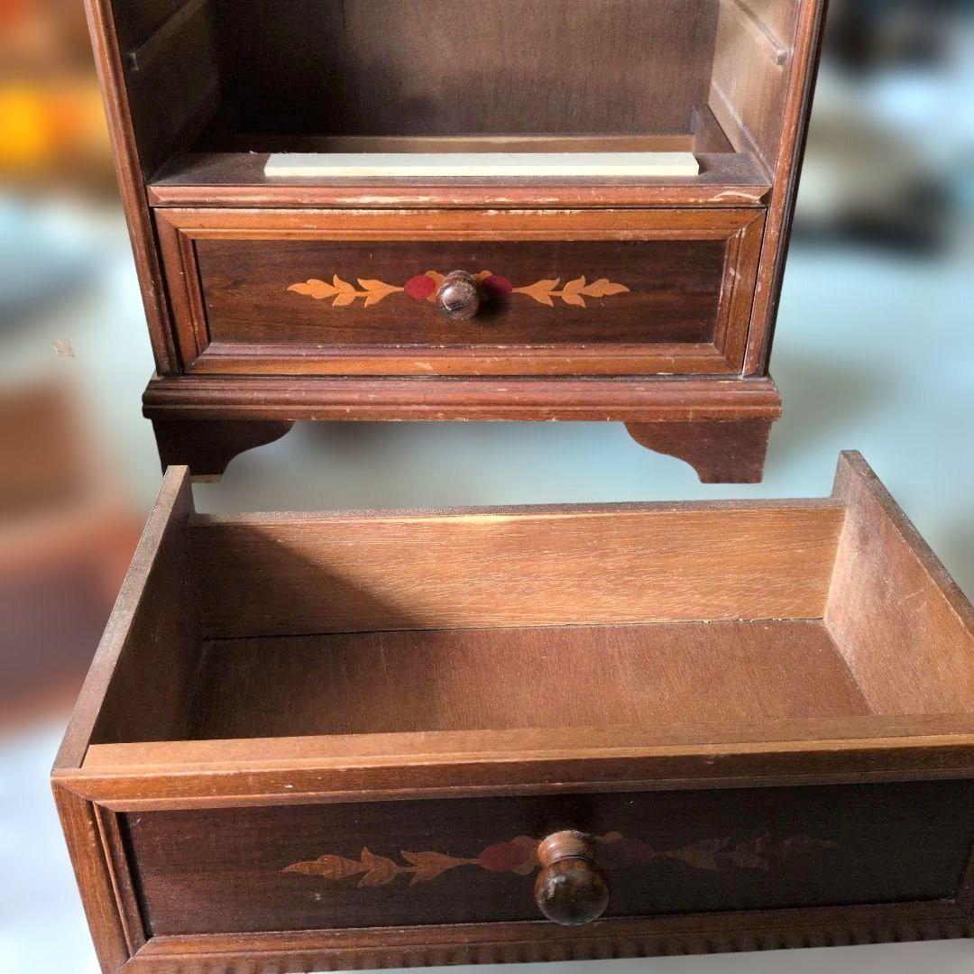 イタリア製　象嵌　木製チェスト　伝統工芸　アンティーク　レトロ
