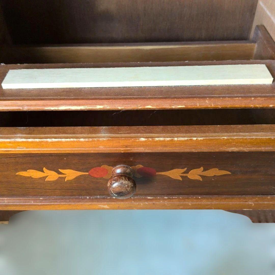 イタリア製　象嵌　木製チェスト　伝統工芸　アンティーク　レトロ