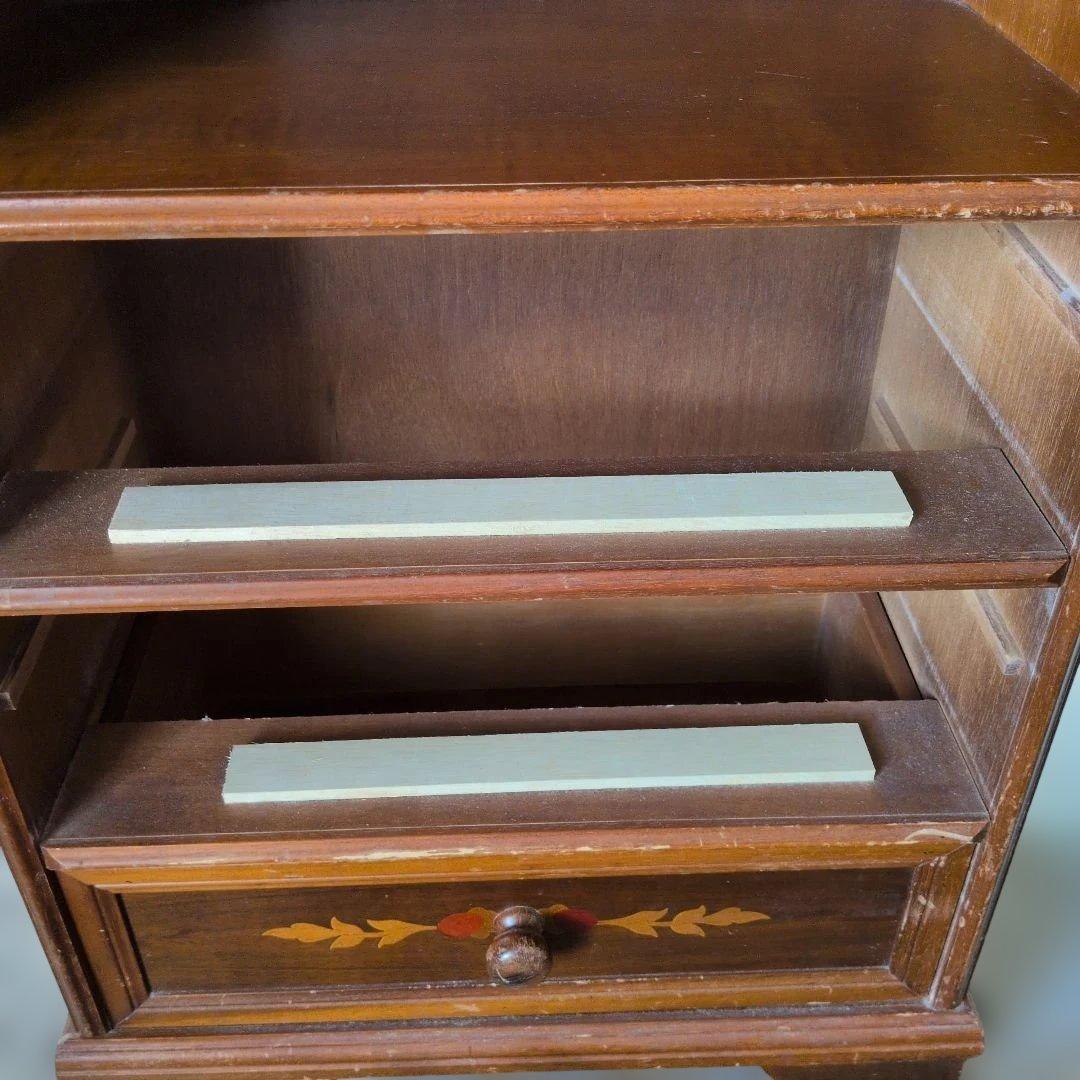 イタリア製　象嵌　木製チェスト　伝統工芸　アンティーク　レトロ