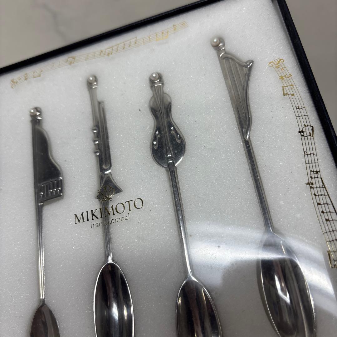 0826 ミキモト　カトラリー　スプーン　音符　音楽　未使用　※値下げ不可.
