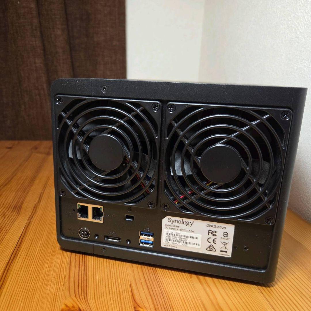 美品！Synology NAS DS916+ メモリ8GBモデル