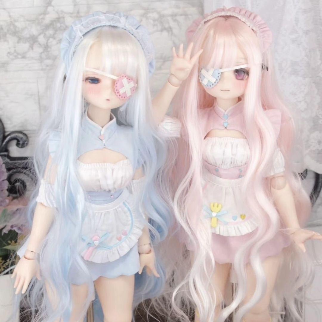 AX767 BJD 1/3 人形 ドール　用ウィッグ カツラ 耐熱 ハンドメイド