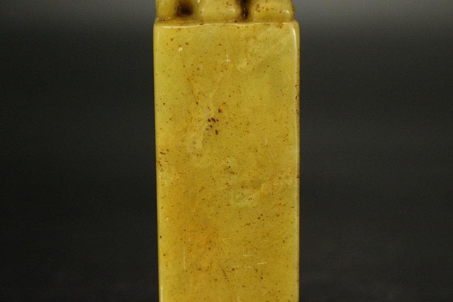 中国美術 古印材 刻文字 象唐子(A762)