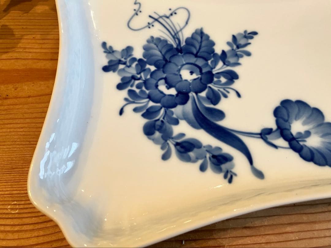 ロイヤルコペンハーゲン　ブルーフラワー　レクタングルディッシュ