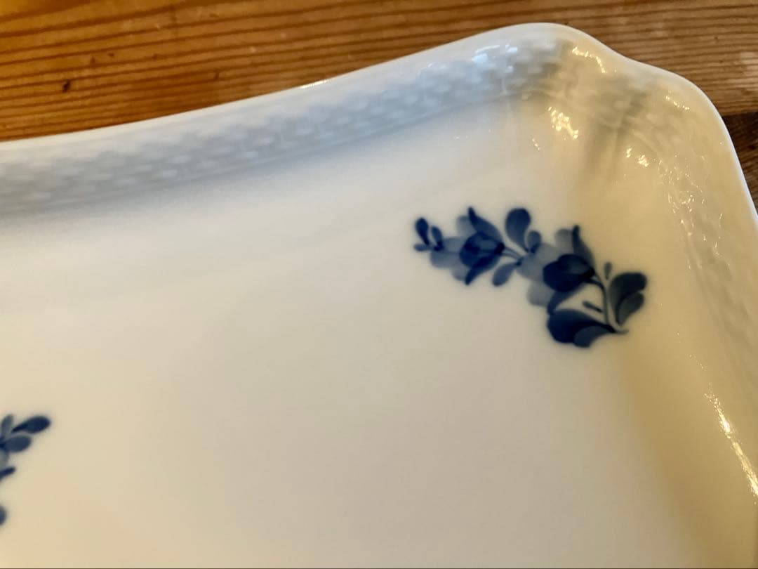 ロイヤルコペンハーゲン　ブルーフラワー　レクタングルディッシュ