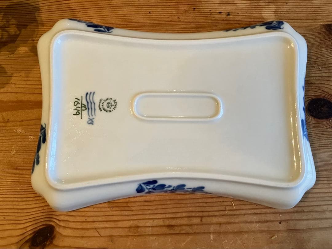 ロイヤルコペンハーゲン　ブルーフラワー　レクタングルディッシュ