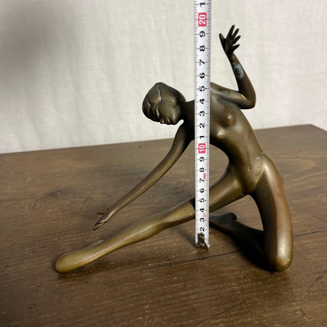 古雑貨アンティーク品◾️真鍮製 女性像 オブジェ 置物 ヌード ビンテージ品