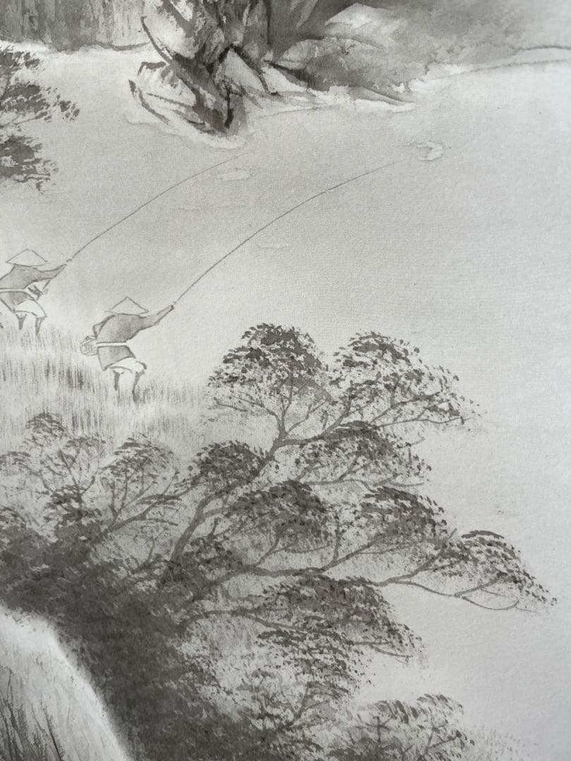 掛軸　水墨画　山水画　美術品　絵画　インテリア