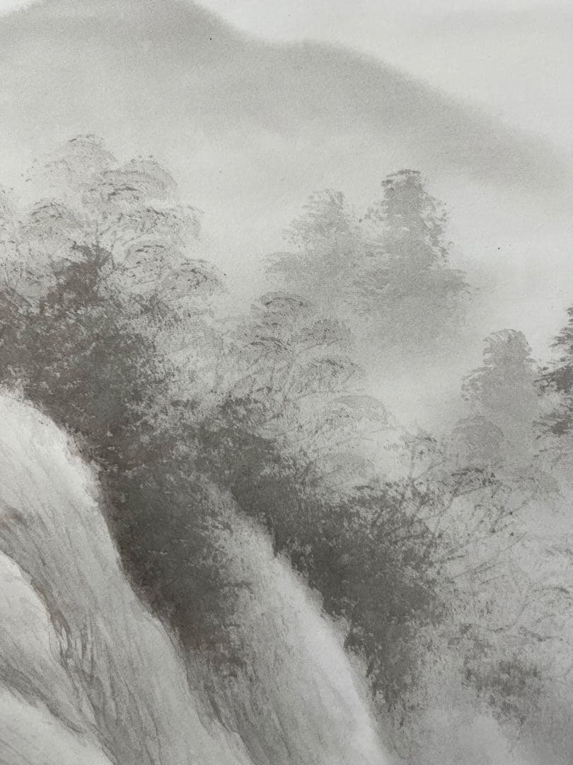 掛軸　水墨画　山水画　美術品　絵画　インテリア