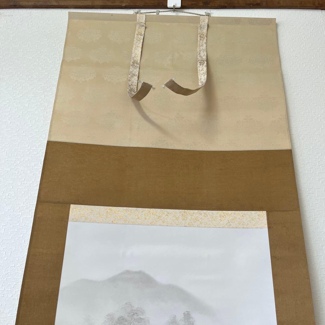 掛軸　水墨画　山水画　美術品　絵画　インテリア