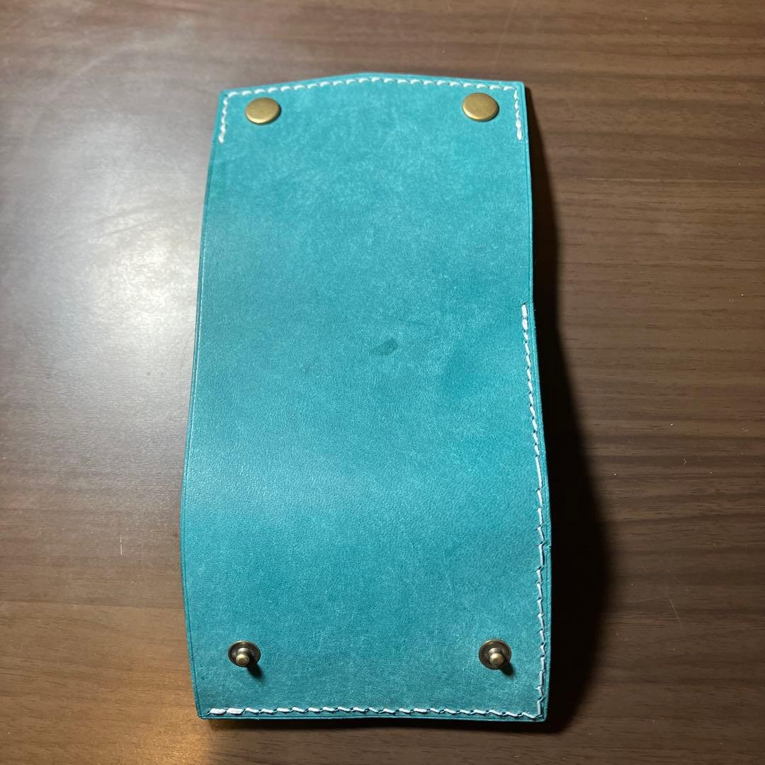 三つ折り財布　ハンドメイド　本革　財布