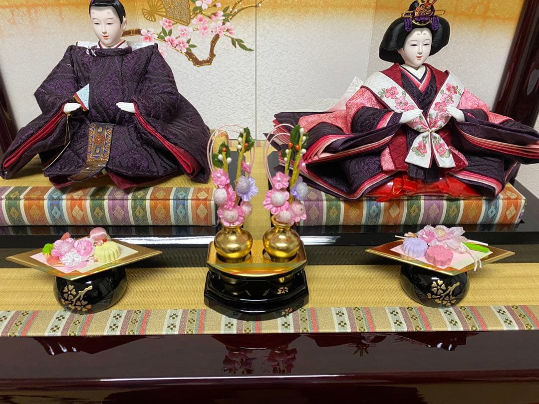 東京久月　雛人形　親王飾り収納セット　頭：元光　作・本胴本仕立て　京雛