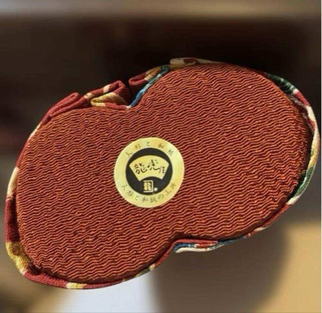 美品！「古布調極上立雛」　龍虎堂　龍虎作