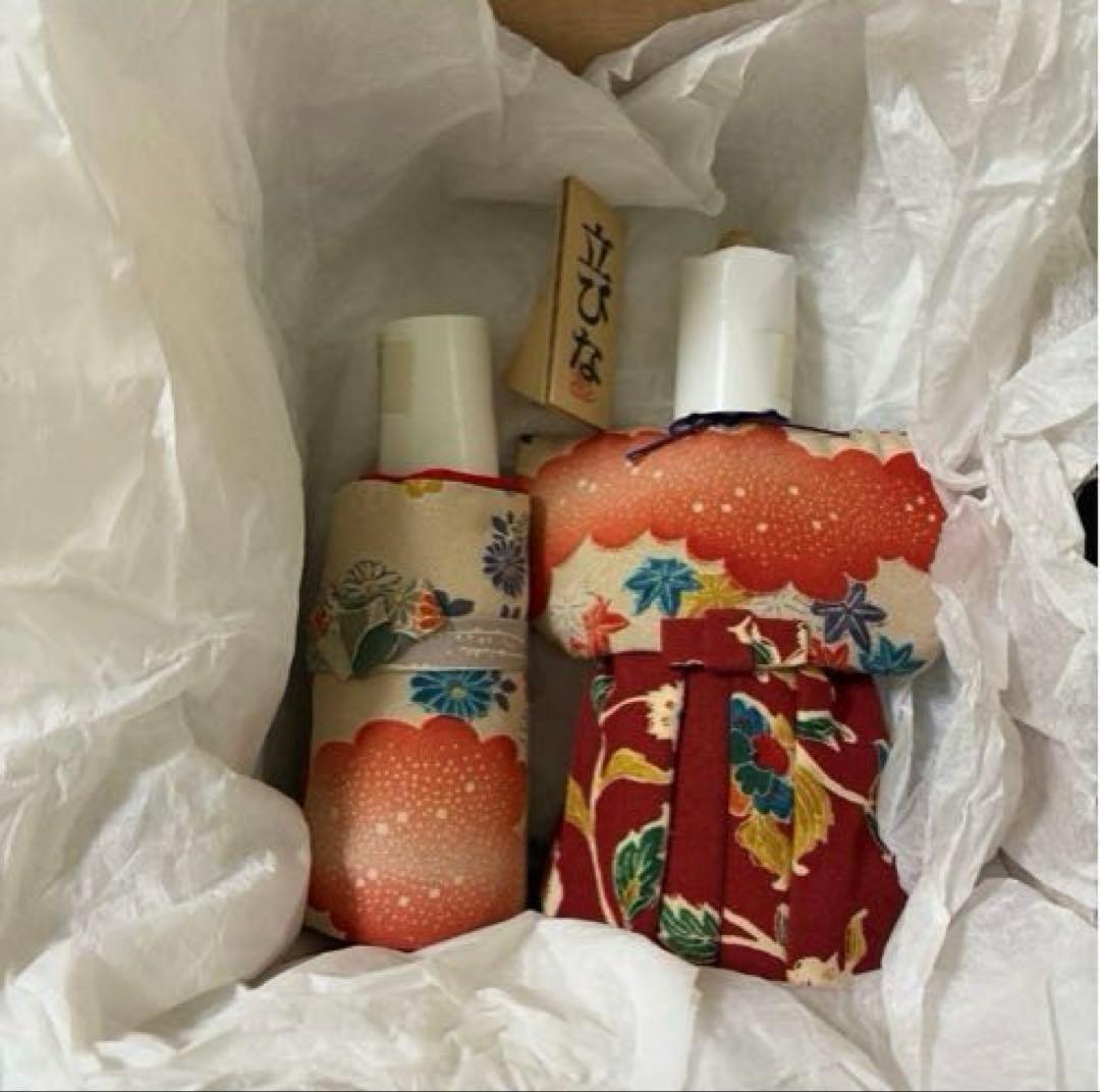 美品！「古布調極上立雛」　龍虎堂　龍虎作