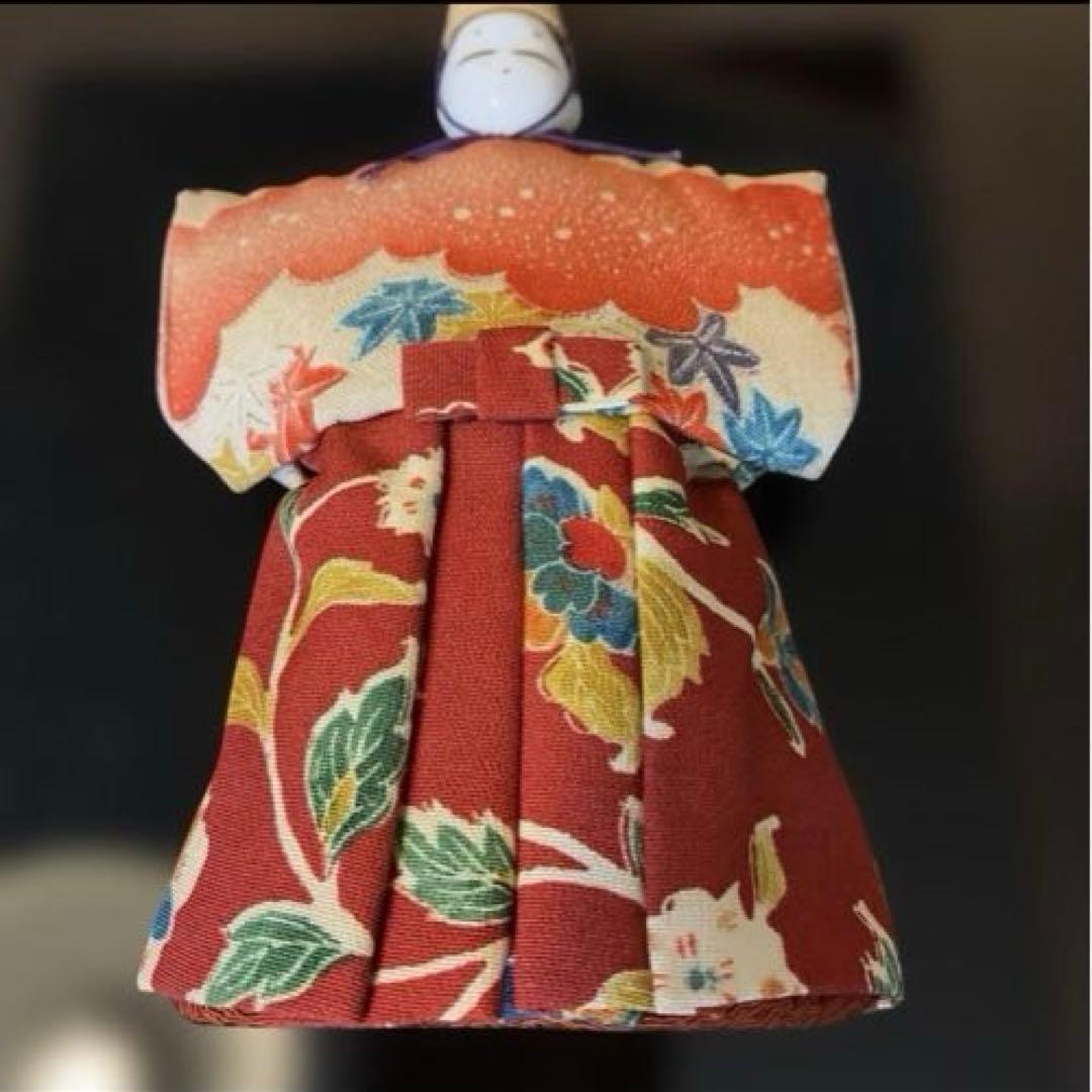 美品！「古布調極上立雛」　龍虎堂　龍虎作