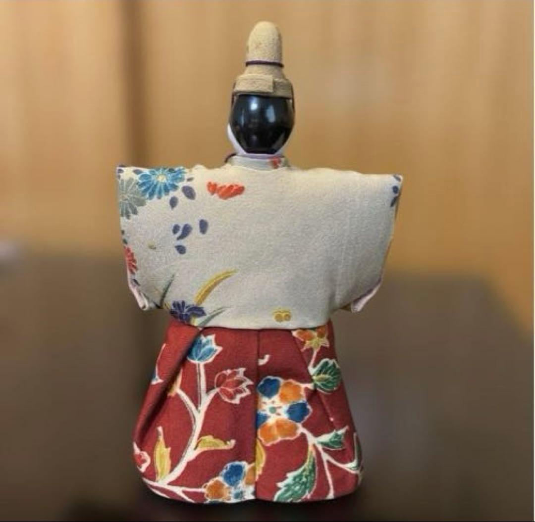 美品！「古布調極上立雛」　龍虎堂　龍虎作