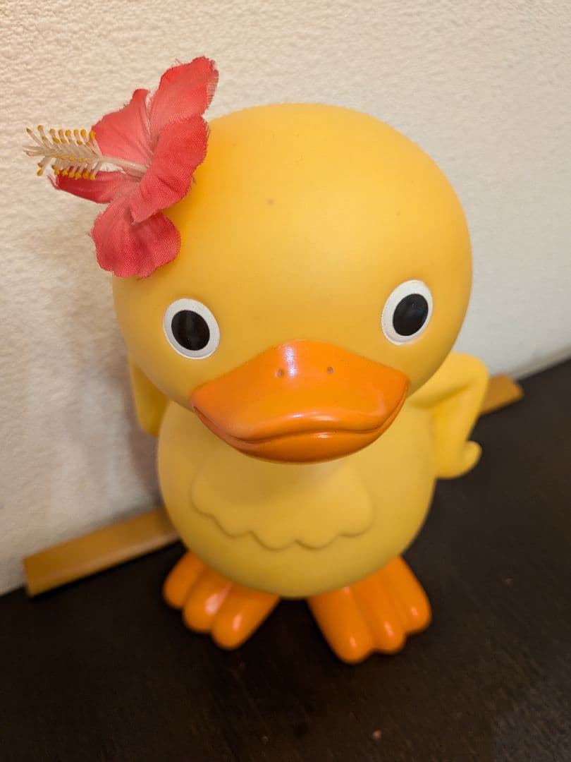 トロイマー　アヒルのガーコ　貯金箱　花飾り有