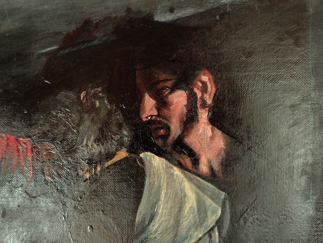 ★おすすめ迫力絵画1940x1310薔薇と酒の日々■油彩画 大キャンバス大型真作