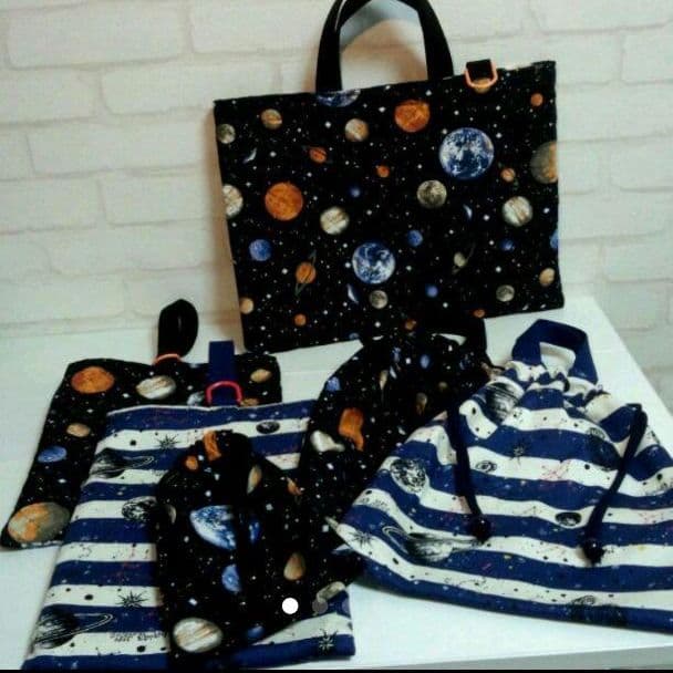 レッスンバッグ オーダー オーダーメイド 絵本カバン ハンドメイド  コップ袋