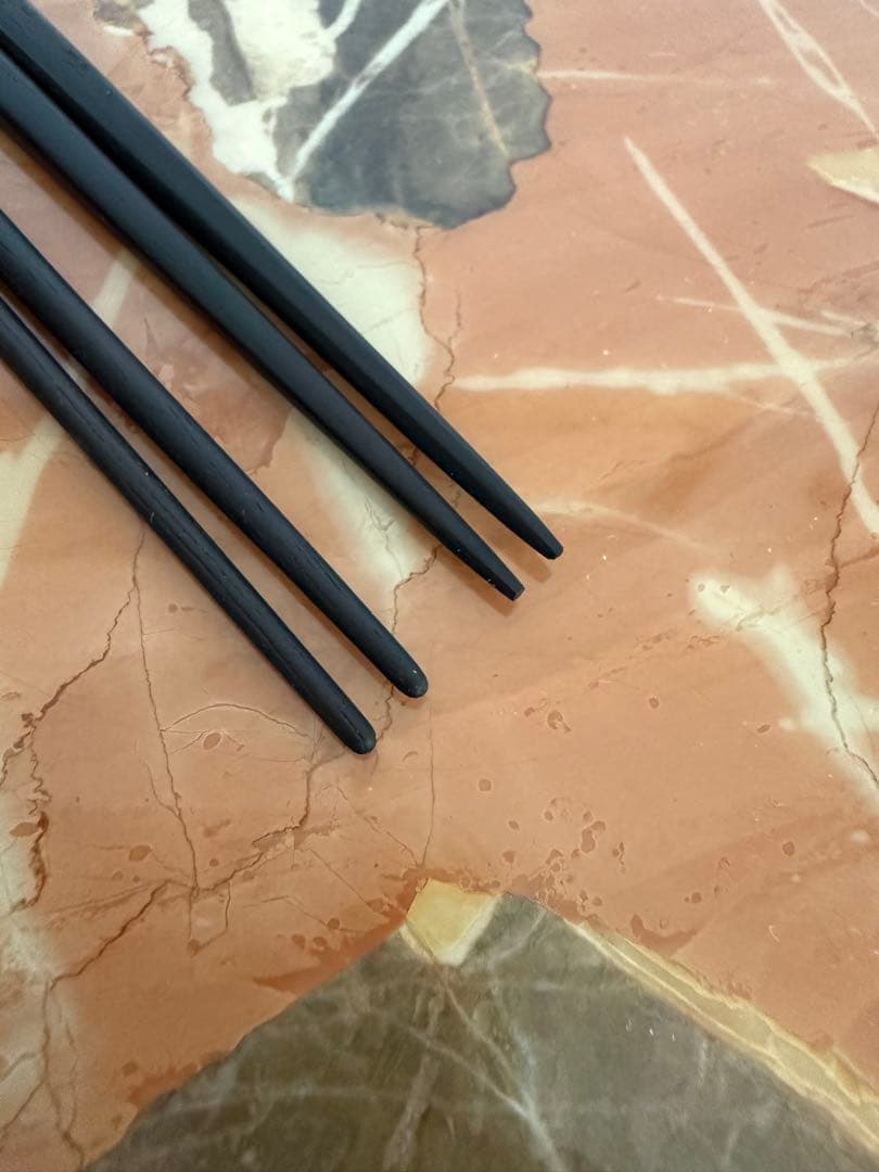 クリストフル 黒檀 箸 2膳 ブラック