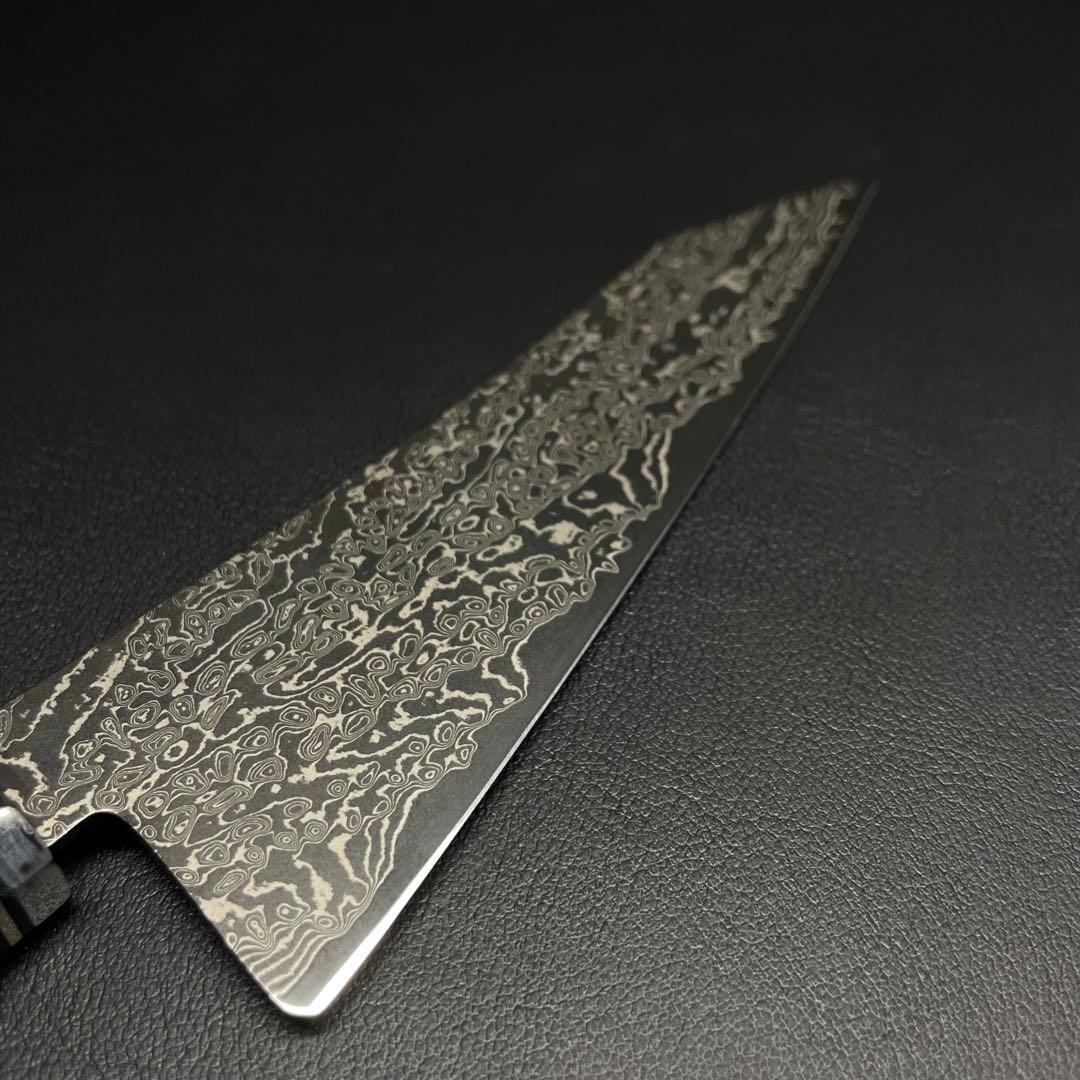 ダマスカス67層 黒染めVG10 切付型ペティナイフ 145mm ステンレス包丁