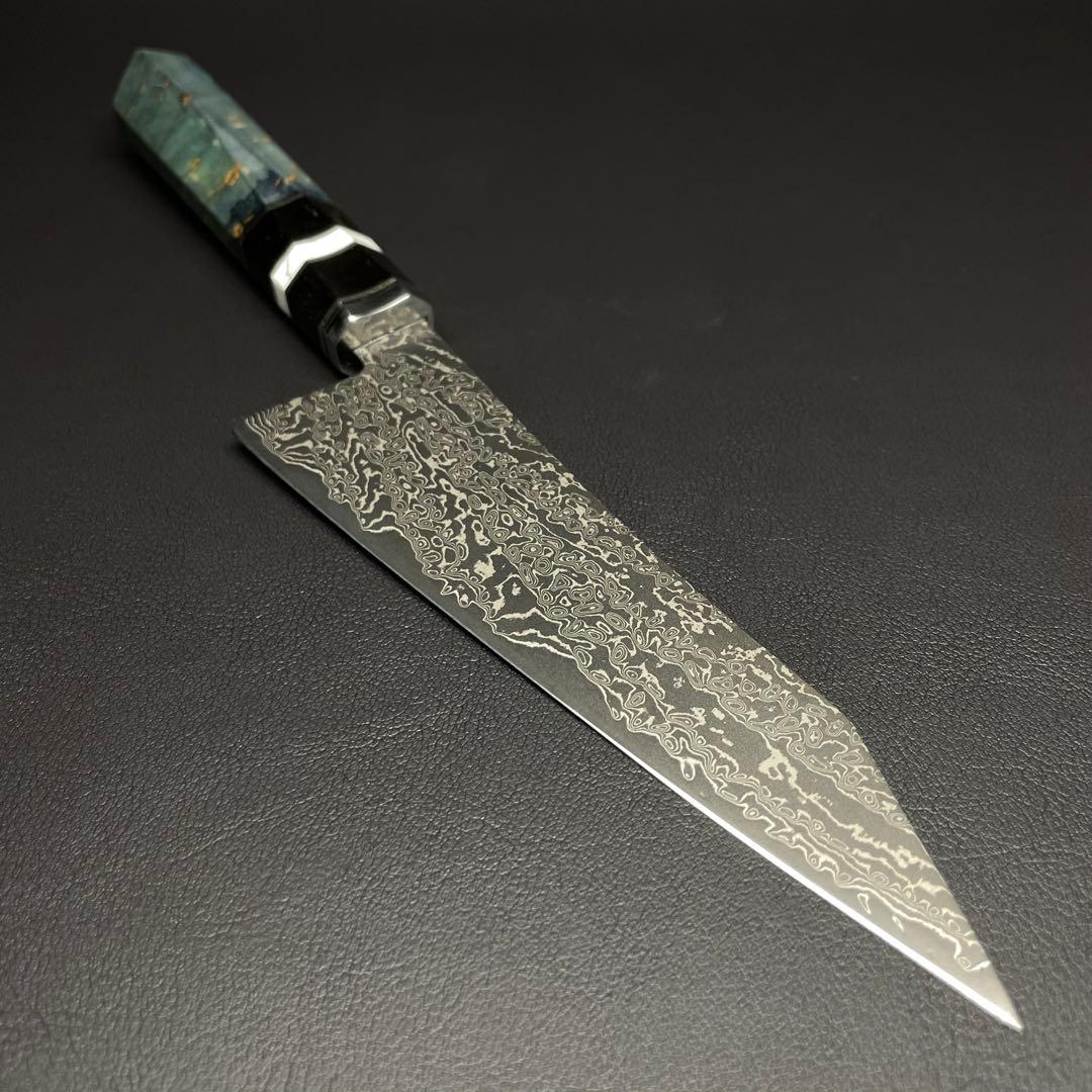 ダマスカス67層 黒染めVG10 切付型ペティナイフ 145mm ステンレス包丁