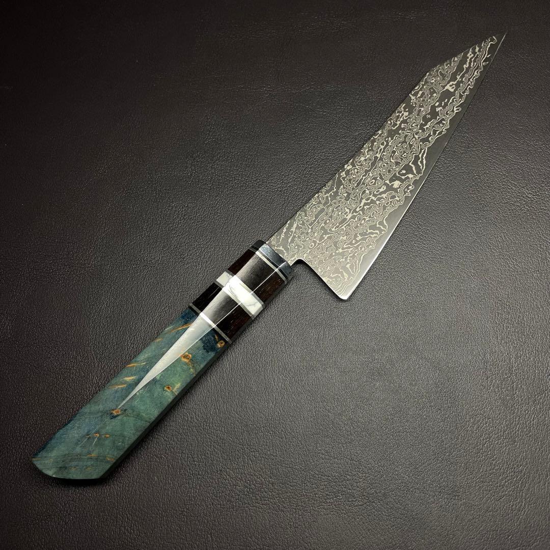 ダマスカス67層 黒染めVG10 切付型ペティナイフ 145mm ステンレス包丁
