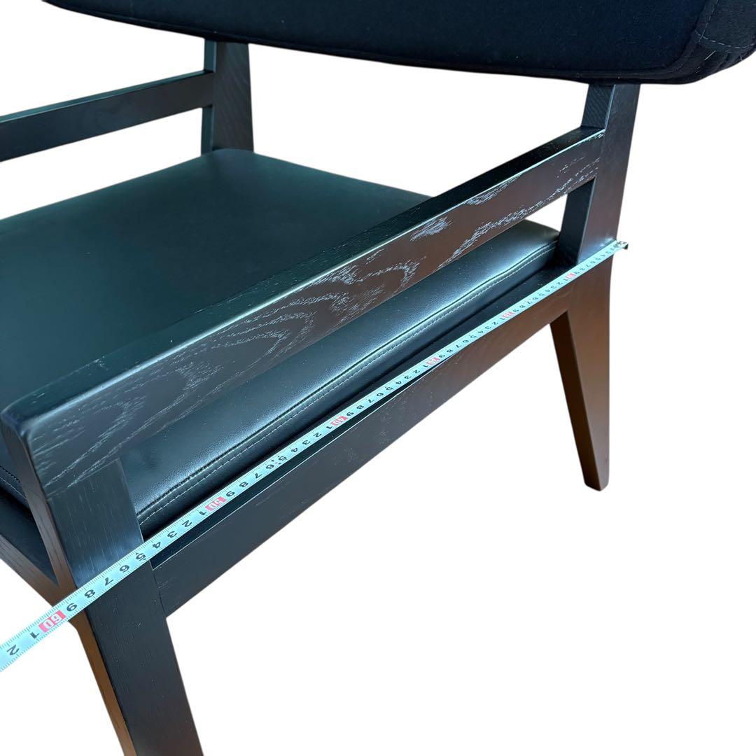 Swedese Cartoon カールトン アームチェア ブラックレザー 北欧